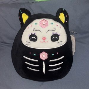 NWT Halloween Zelina Cat Squishmallow Day of the Dead 8”